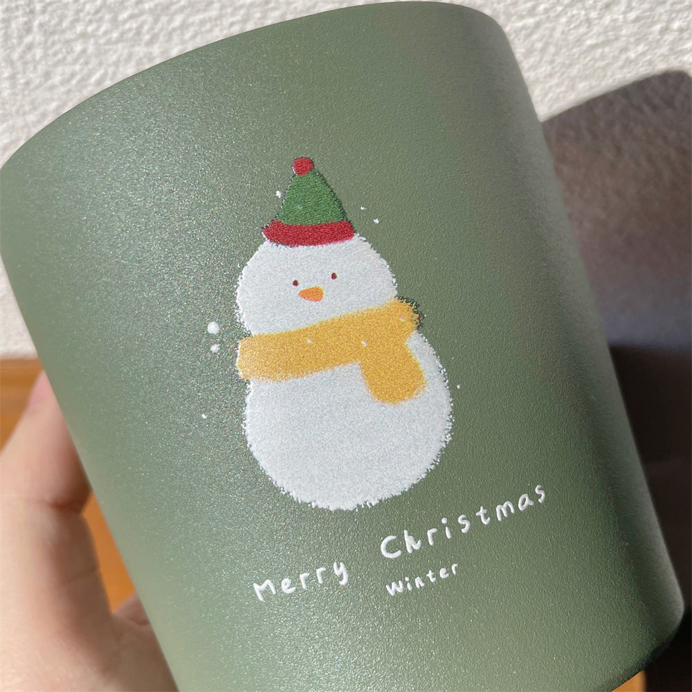 ♥家居生活雜貨舖 聖誕不鏽鋼保溫咖啡杯 240ml