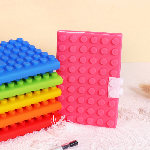 創意小物館 矽膠積木記事本 (A6) 圓點積木