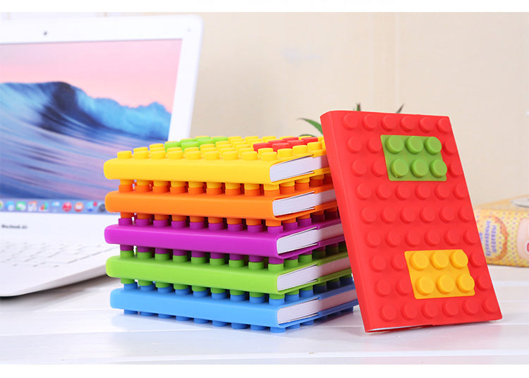 創意小物館 矽膠積木記事本 (A6) 圓點積木