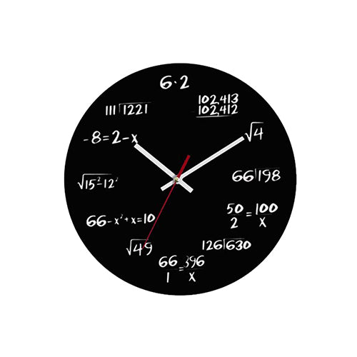 創意小物館 數學公式MDF密集板掛鐘