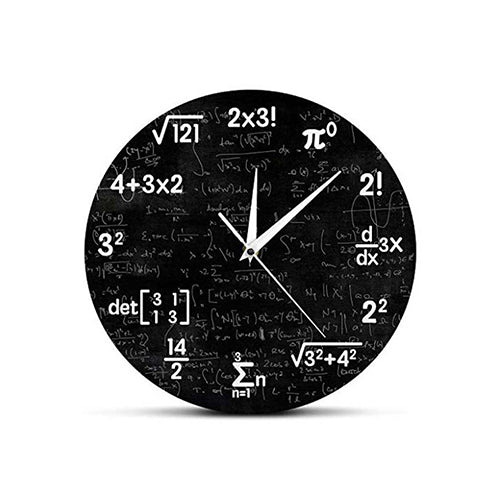 創意小物館 數學公式MDF密集板掛鐘