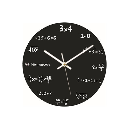 創意小物館 數學公式MDF密集板掛鐘