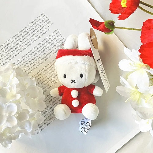 BON TON TOYS Miffy米菲兔鑰匙圈-聖誕兔 10cm