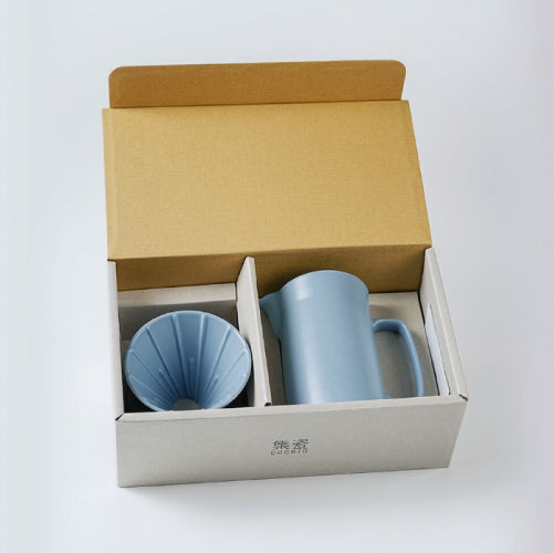 集瓷 cocera 咖啡事-Intuit直覺無把濾杯咖啡壺禮盒