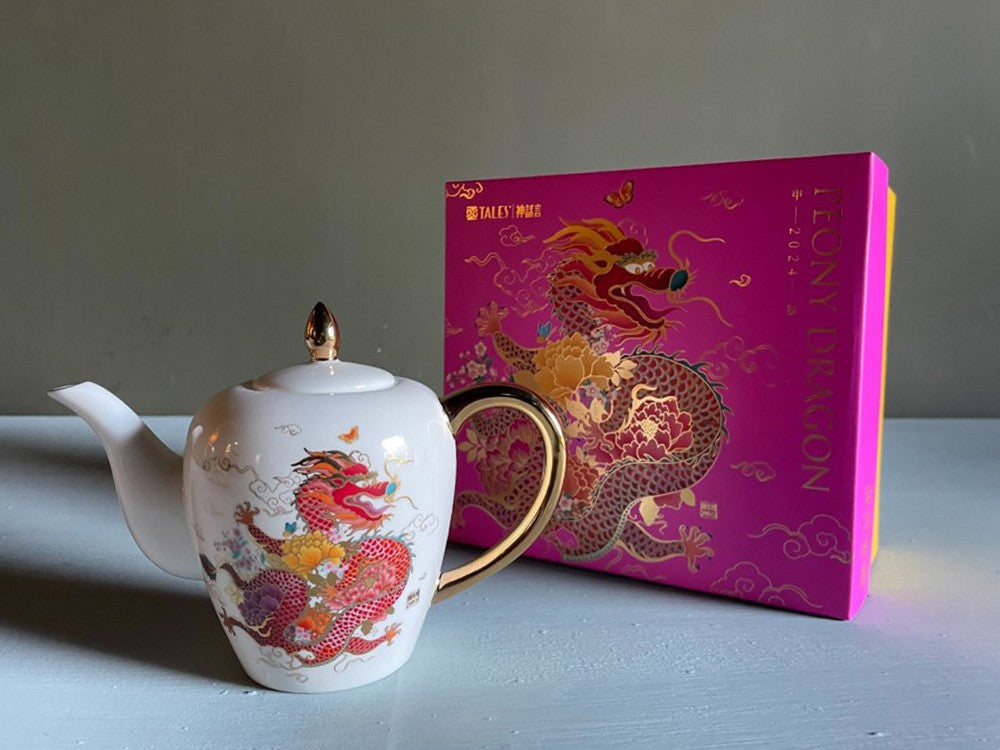 TALES 神話言 龍華富貴-藝術骨瓷茶壺