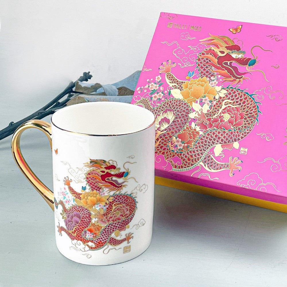 TALES 神話言 龍華富貴-藝術骨瓷馬克杯