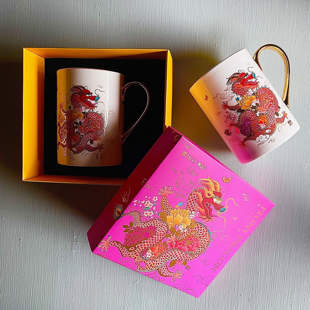 TALES 神話言 龍華富貴-藝術骨瓷馬克杯