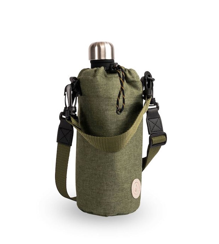 瑞典 sagaform 環保材質保冷水壺袋-軍綠