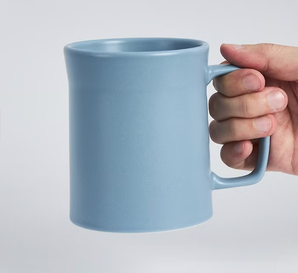 集瓷 cocera 咖啡事-Intuit直覺馬克杯(小) 1入組(藍)+木蓋