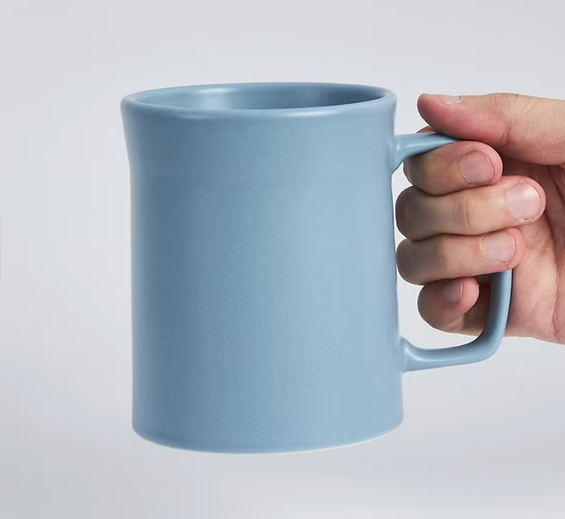 集瓷 cocera 咖啡事-Intuit直覺馬克杯(大)_1入組(藍)+木蓋