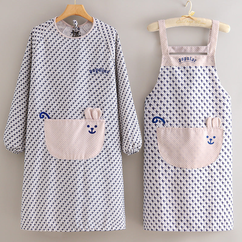 家居生活雜貨舖 韓風帆布兔子圍裙