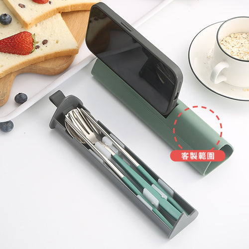 不鏽鋼環保餐具兩用收納組