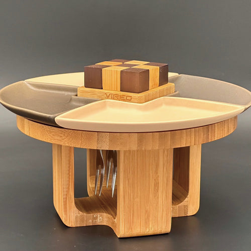 ViREO 棋格盤下午茶食盤組