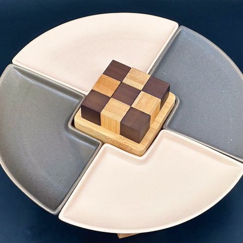 ViREO 棋格盤下午茶食盤組