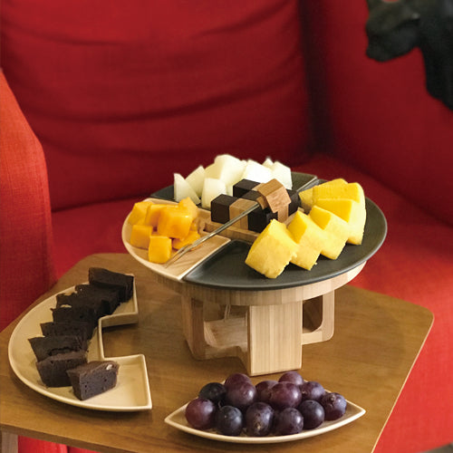 ViREO 棋格盤下午茶食盤組