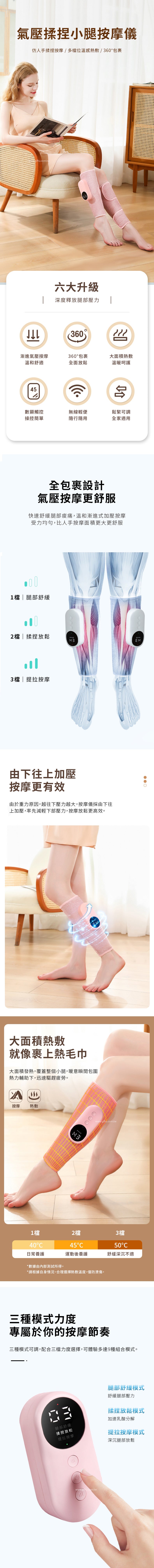 家居生活雜貨舖 氣壓揉捏小腿按摩儀 (單腳)