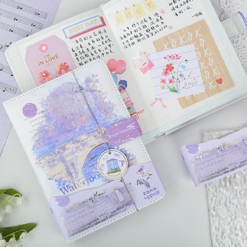 創意小物館 油畫印象磁扣彩頁記事本