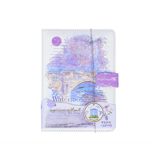 創意小物館 油畫印象磁扣彩頁記事本