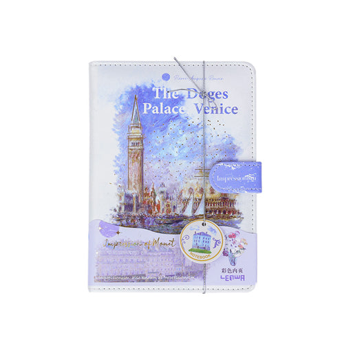 創意小物館 油畫印象磁扣彩頁記事本