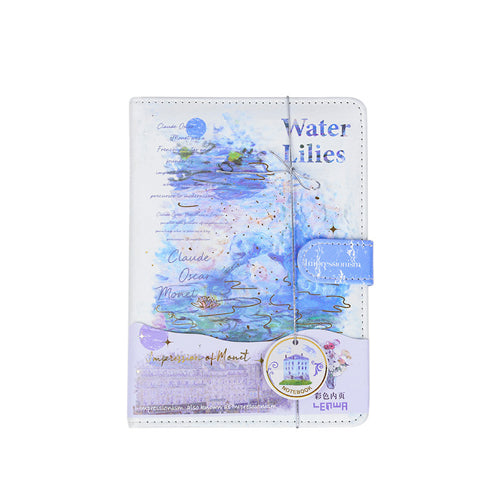 創意小物館 油畫印象磁扣彩頁記事本
