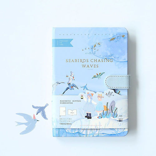 創意小物館 溫柔童話磁扣彩頁記事本