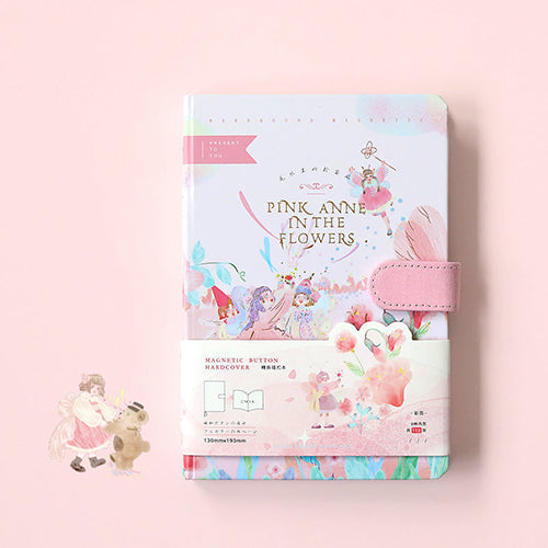 創意小物館 溫柔童話磁扣彩頁記事本