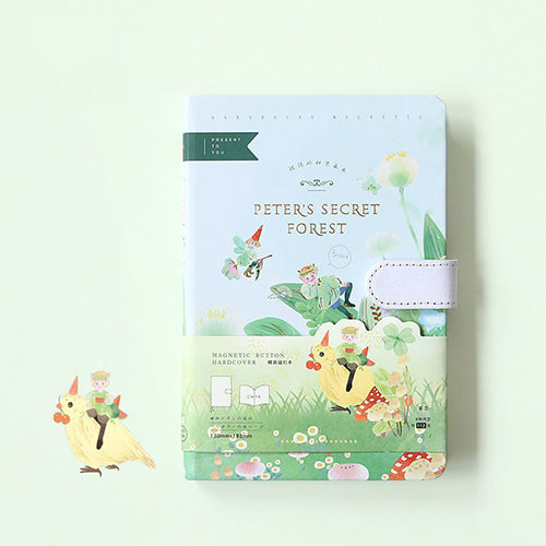 創意小物館 溫柔童話磁扣彩頁記事本