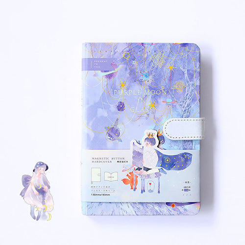 創意小物館 溫柔童話磁扣彩頁記事本