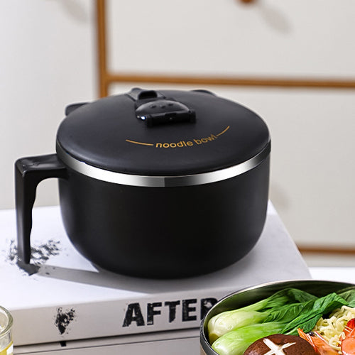 家居生活雜貨舖 可瀝水不鏽鋼泡麵碗