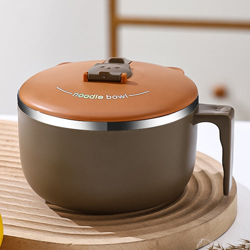 家居生活雜貨舖 可瀝水不鏽鋼泡麵碗