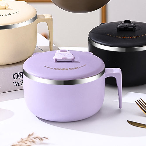 家居生活雜貨舖 可瀝水不鏽鋼泡麵碗