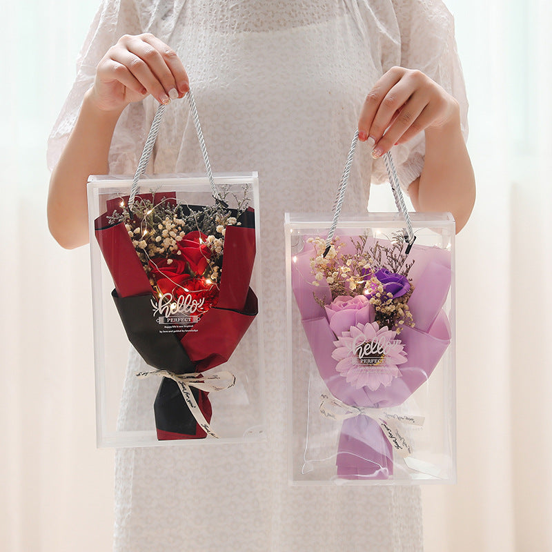 創意小物館 浪漫仿真花束燈串禮盒