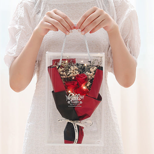 創意小物館 浪漫仿真花束燈串禮盒