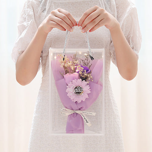 創意小物館 浪漫仿真花束燈串禮盒