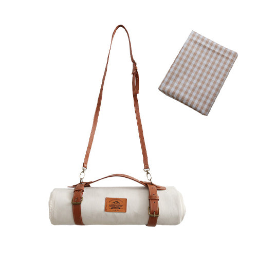 創意小物館 皮革綁帶野餐墊