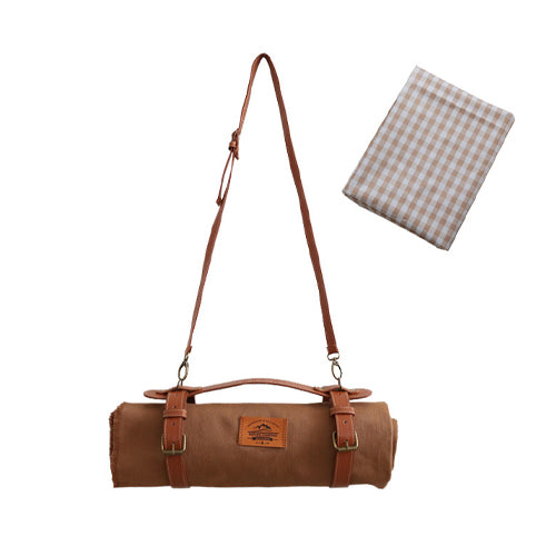 創意小物館 皮革綁帶野餐墊