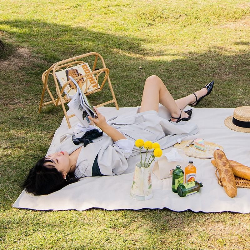 創意小物館 皮革綁帶野餐墊