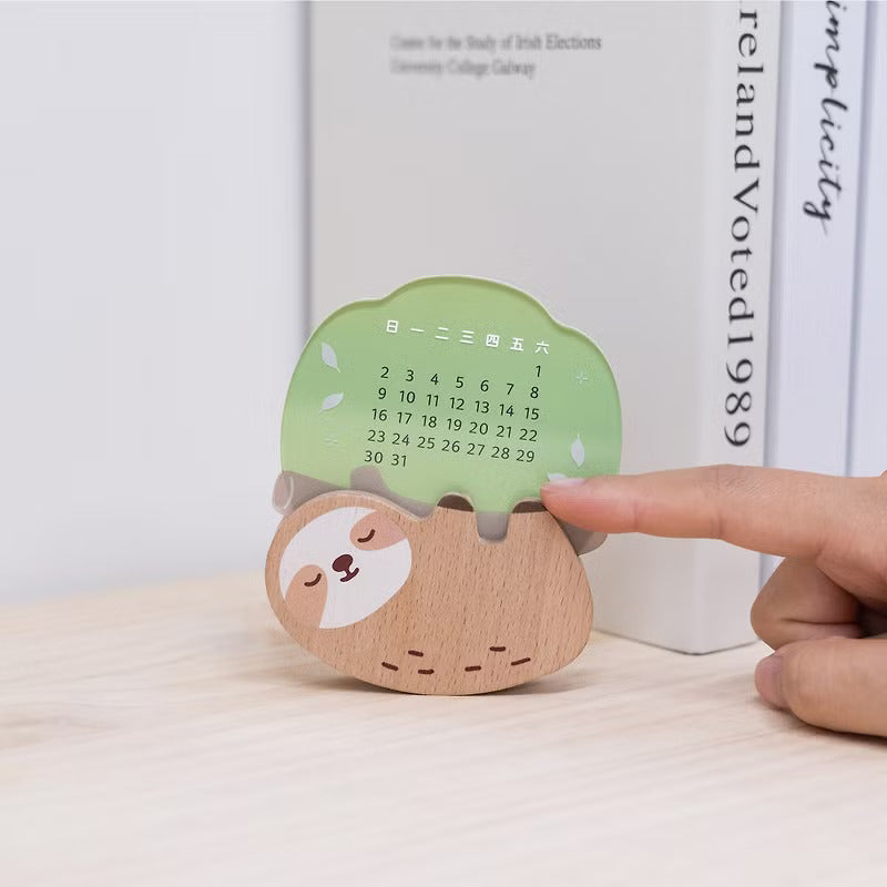 遊木時光 woodtime【過好日萬年曆-睡覺樹懶】無時效年曆 / 辦公小物
