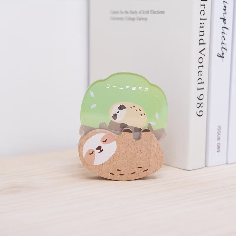 遊木時光 woodtime【過好日萬年曆-睡覺樹懶】無時效年曆 / 辦公小物