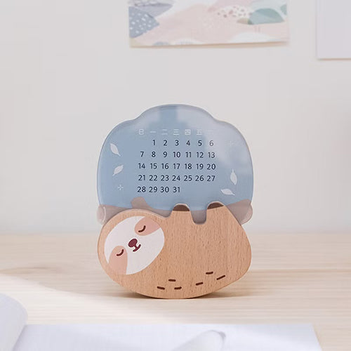 遊木時光 woodtime【過好日萬年曆-睡覺樹懶】無時效年曆 / 辦公小物