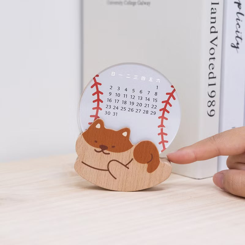 遊木時光 woodtime【過好日萬年曆-睡覺樹懶】無時效年曆 / 辦公小物