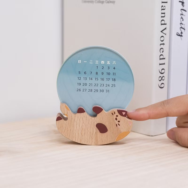 遊木時光 woodtime【過好日萬年曆-睡覺樹懶】無時效年曆 / 辦公小物