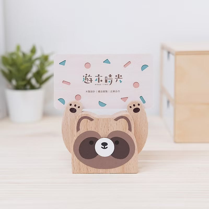 遊木時光 woodtime【HOLD運名片座-睏睏樹懶】名片收納 / 辦公小物