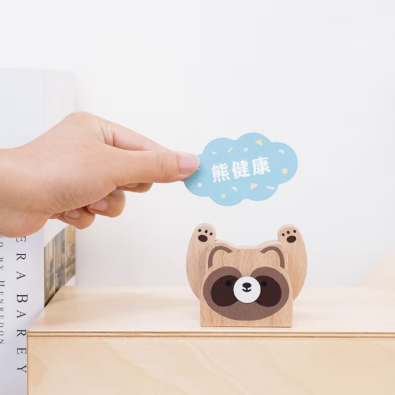 遊木時光 woodtime【HOLD運名片座-睏睏樹懶】名片收納 / 辦公小物