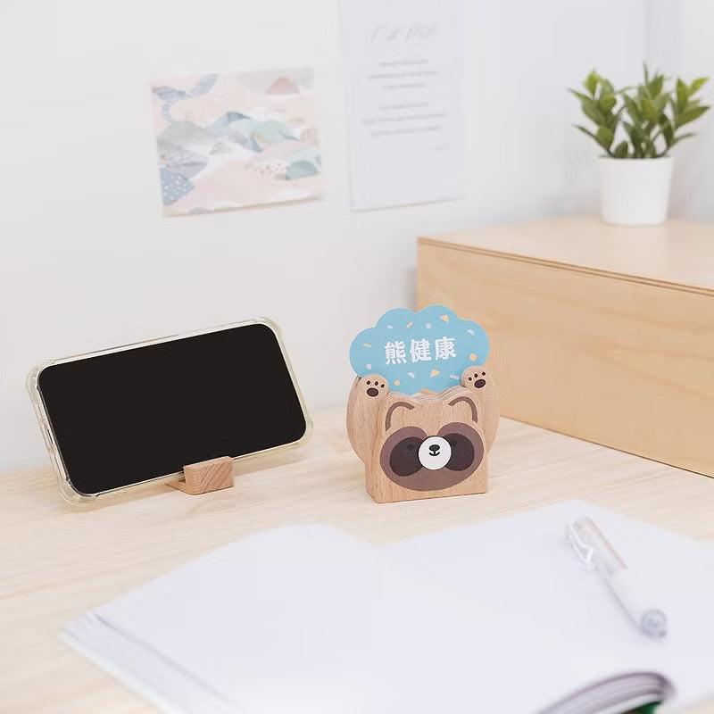 遊木時光 woodtime【HOLD運名片座-睏睏樹懶】名片收納 / 辦公小物
