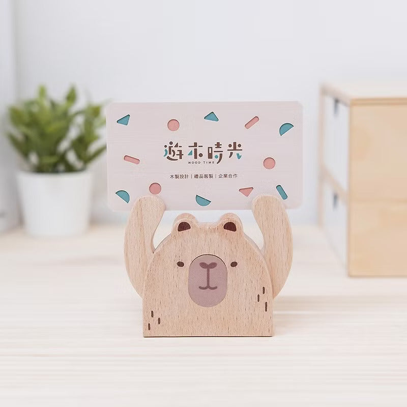 遊木時光 woodtime【HOLD運名片座-睏睏樹懶】名片收納 / 辦公小物