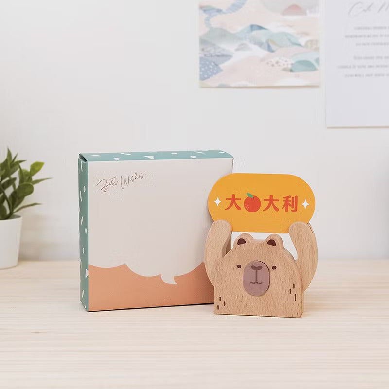 遊木時光 woodtime【HOLD運名片座-睏睏樹懶】名片收納 / 辦公小物