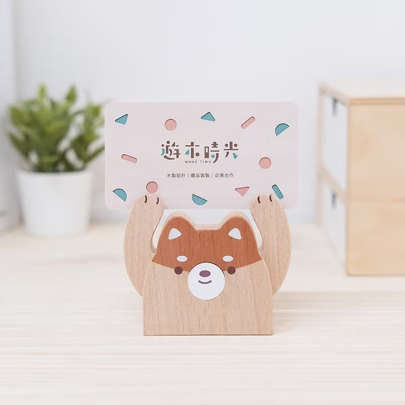 遊木時光 woodtime【HOLD運名片座-睏睏樹懶】名片收納 / 辦公小物