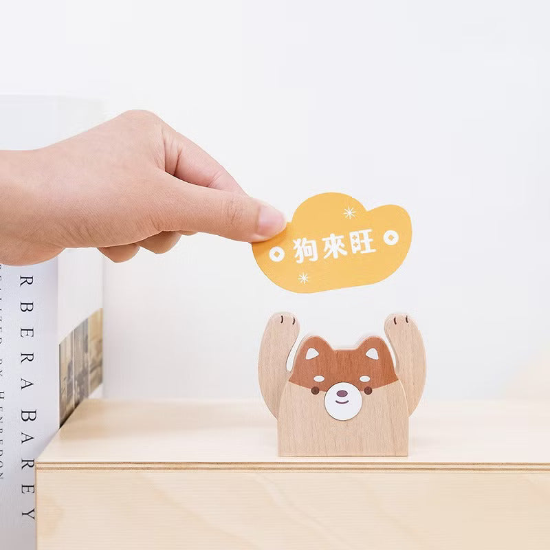 遊木時光 woodtime【HOLD運名片座-睏睏樹懶】名片收納 / 辦公小物