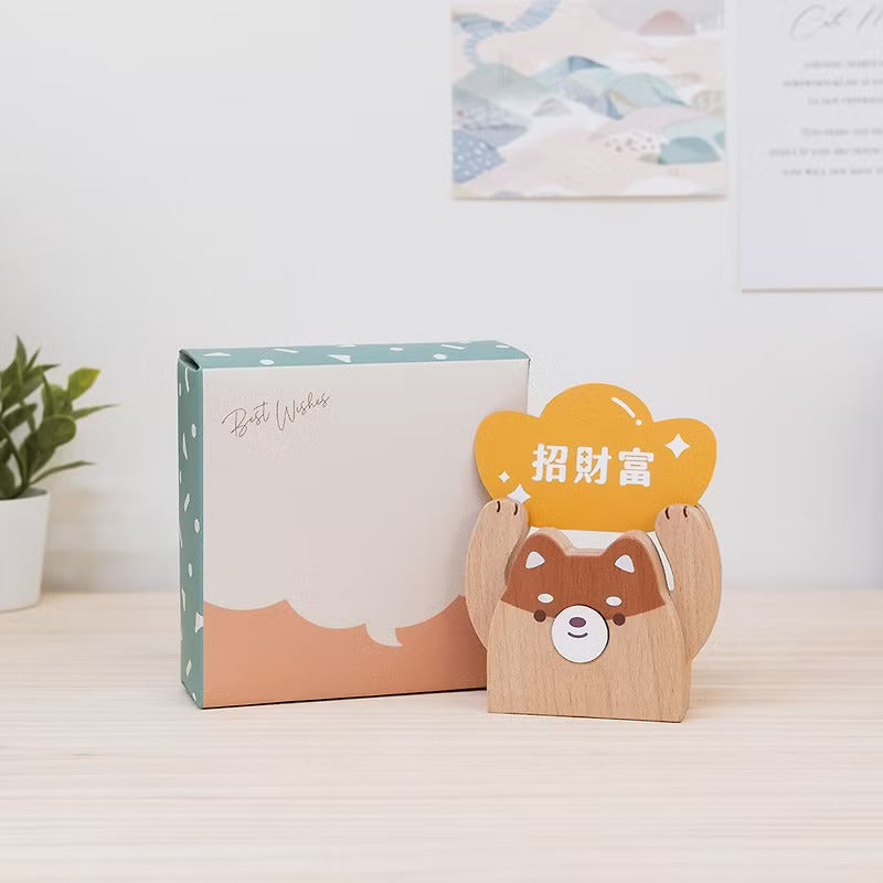 遊木時光 woodtime【HOLD運名片座-睏睏樹懶】名片收納 / 辦公小物